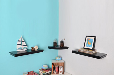 

LifeEstyle Wooden Wall Shelf(Number of Shelves - 3, Black)