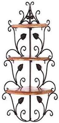 

Desi Karigar Wooden Wall Shelf(Number of Shelves - 1)
