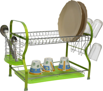 

Home Creations Stainless Steel Wall Shelf(Number of Shelves - 2, Green)