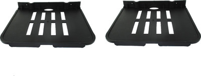

RoyaL Indian Craft Hard PVC (Set of 2) Multipurpose Set Top Box/ Speaker Polypropylene Wall Shelf(Number of Shelves - 2, Black)