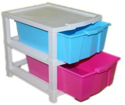 Joy Plastic Wall Shelf(Number of Shelves - 2, Multicolor)