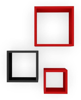 

VAS Collection Home MDF Wall Shelf(Number of Shelves - 3, Red, Black)