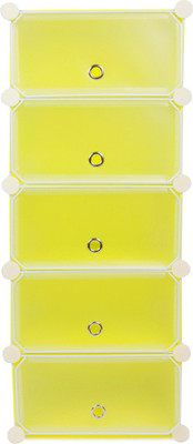 

Chrome Compartment Polypropylene Wall Shelf(Number of Shelves - 5, Yellow)