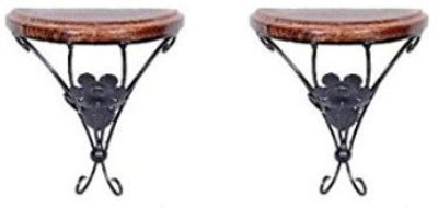 

Desi Karigar Wooden, Iron Wall Shelf(Number of Shelves - 2)