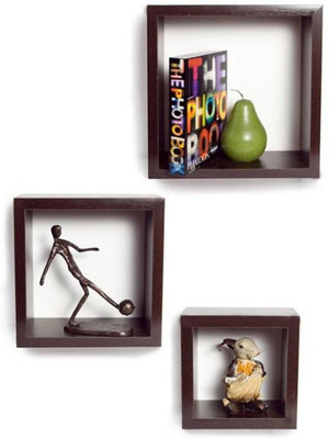 

Wooden Art & Toys MDF Wall Shelf(Number of Shelves - 3, Brown)