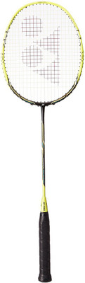 

Yonex Nanoray Speed Yellow, Black Strung Badminton Racquet(G4 - 3.25 Inches, 89 g), Black;yellow