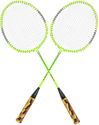 

Guru ELITE Multicolor Strung Badminton Racquet(G4 - 3.25 Inches, 125 g)