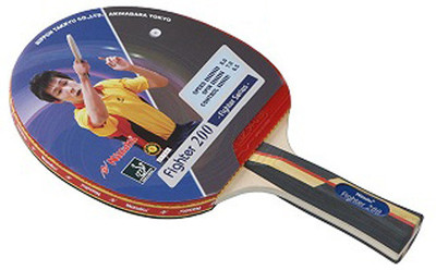 

Nittaku Fighter 200 Multicolor Strung Table Tennis Paddle