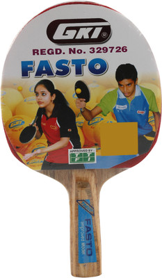 

GKI Fasto Red, Black Table Tennis Paddle(350 g), Black;red