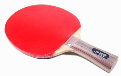 

Double Happiness S-S06P Brown, Red Strung Table Tennis Paddle(87 g)