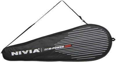 Nivia M-Power 300 G4 Badminton Racquet (Black, Yellow, Weight - 100 g) 