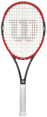 

Wilson Pro Staff 97 LS Red, Black Unstrung Tennis Racquet(G3 - 4 3/8 Inches, 306 g), Black;red