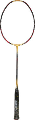 

ASHAWAY RIBTEC 88 WOVEN TI HM Black, Gold Unstrung Badminton Racquet(G2 - 3.75 Inches, 80 g)
