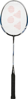 

Yonex B 6000 Black, White, Blue Strung Badminton Racquet(G4 - 3.25 Inches, 90 g), Black;blue;white