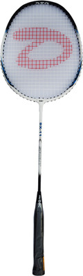 

DSC Dx-11 Black/Blue/White Black, Blue, White Strung Badminton Racquet(G4 - 3.25 Inches, 85 g)