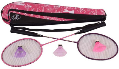 

Disney Princess Combo Purple, Pink Strung Badminton Racquet(G4 - 3.25 Inches, 600 g), Pink;purple