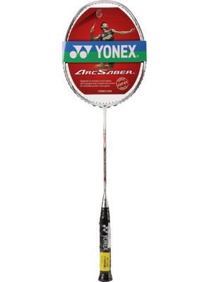 

Yonex Arcsaber 7 Silver Strung Badminton Racquet(G4 - 3.25 Inches, 87 g)