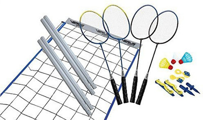 

Verus Sports Midsize Aluminum Vintage Antique Blue, Black, Yellow Strung Badminton Racquet(400 g), Black;blue;yellow