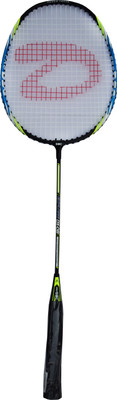 

DSC Dx-08 Black/Blue/Lime Black, Blue, Green Strung Badminton Racquet(G4 - 3.25 Inches, 85 g)