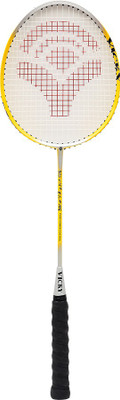 

Vicky Soyuz Yellow, Silver Strung Badminton Racquet(G4 - 3.25 Inches, 85 g), Silver;yellow