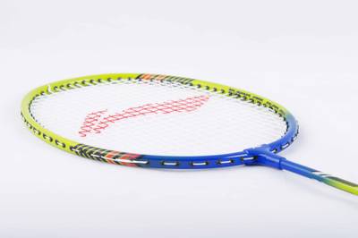 Li-Ning XP810 S2 Strung Badminton Racquet (Green, Blue, Weight - 85 g) 