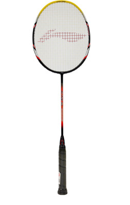 Li-Ning Gtek60 Red, Black Strung Badminton Racquet(S2, 85 g), Black;red