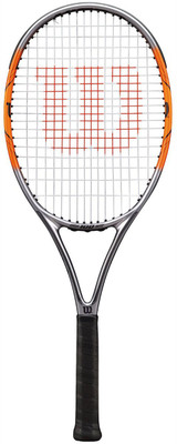 

Wilson Nitro 100 Orange, Silver Unstrung Tennis Racquet(G3 - 4 3/8 Inches, 269 g)