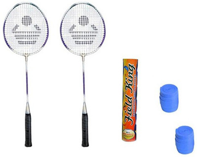 

Cosco CB-89 Badminton Kit- ( 2 Racket, 2 Grip and Field King Shuttle Cock- Pack of 10 ) Multicolor Strung Badminton Racquet(G5 - 3 Inches, 260 g)