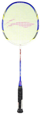 

Li-Ning G-Tek 77 White, Blue Strung Badminton Racquet(G4 - 3.25 Inches, 88 g), Blue;white
