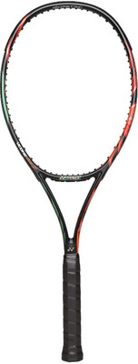

Yonex VCORE Duel G 97 Black, Orange Unstrung Tennis Racquet(G3 - 4 3/8 Inches, 310 g)