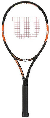 

Wilson Burn 100-L3 Black, Orange Unstrung Tennis Racquet(G3 - 4 3/8 Inches, 320 g)