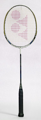 

Yonex NanoSpeed 50 White, Gold Unstrung Badminton Racquet(G3 - 3.5 Inches, 350 g), Gold;white