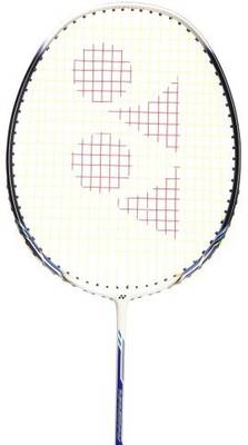 Yonex Nanoray L Plus 8 G4 Strung Badminton Racquet (White, Blue, Weight - 3U) 