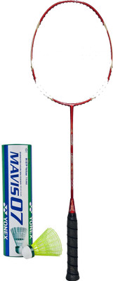 

Li-Ning LD90II Red Unstrung Badminton Racquet(G4 - 3.25 Inches, 85 g)