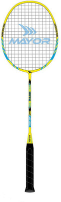 

Mayor EMPIRE MXR 2000 Blue Strung Badminton Racquet(G4 - 3.25 Inches, 90 g)