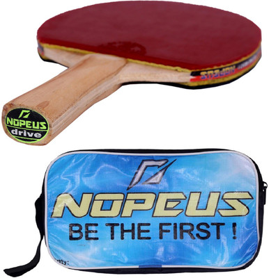 

Nopeus DRIVE GREEN PREMIUM Red, Black Table Tennis Racquet(170 g), Black;red