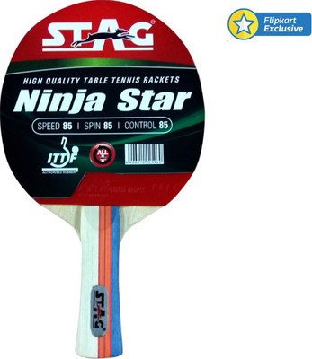 

Stag Ninja Star Red, Black Table Tennis Racquet(180 g), Black;red