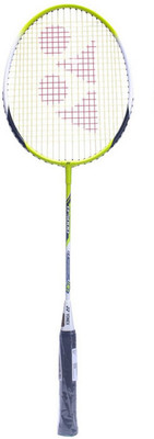 Yonex B 6000 I Yellow, Grey Strung Badminton Racquet(G4 - 3.25 Inches, 140 g), Grey;yellow