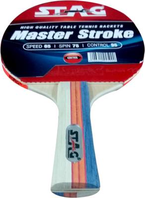 Stag Master Stroke Table Tennis Racquet (Blue, Red, Weight - 182 g) 