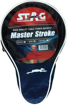 Stag Master Stroke Table Tennis Racquet (Blue, Red, Weight - 182 g) 