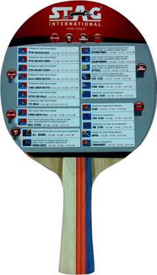 Stag Master Stroke Table Tennis Racquet (Blue, Red, Weight - 182 g) 