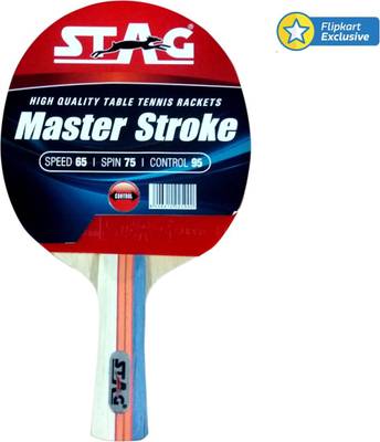 Stag Master Stroke Table Tennis Racquet (Blue, Red, Weight - 182 g) 