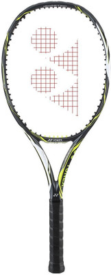 

Yonex EZONE DR 100 Lite Black, Yellow Unstrung Tennis Racquet(G3 - 4 3/8 Inches, 300 g)