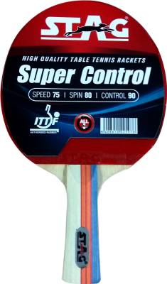 Stag Super Control Table Tennis Racquet (Blue, Red, Weight - 174 g) 