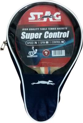 Stag Super Control Table Tennis Racquet (Blue, Red, Weight - 174 g) 