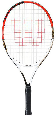 

Wilson Roger Federer Red, White Strung Tennis Racquet(G3 - 4 3/8 Inches, 205 g)
