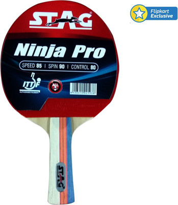 

Stag Ninja Pro Red, Black Table Tennis Racquet(196 g), Black;red