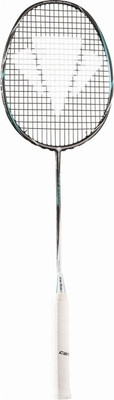 

Carlton Air Edge Black, Silver, Blue Strung Badminton Racquet(G4 - 3.25 Inches, 87 g), Black;blue;silver