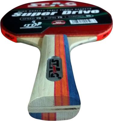 Stag Super Drive Table Tennis Racquet (Blue, Red, Weight - 174 g) 