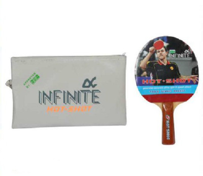 

Infinite HIGH QUALITY HOT SHOT Red, Black Table Tennis Racquet(Weight - 150 g), Black;red